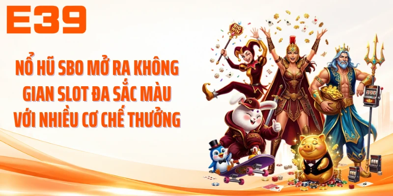 Nổ hũ SBO mở ra không gian slot đa sắc màu với nhiều cơ chế thưởng