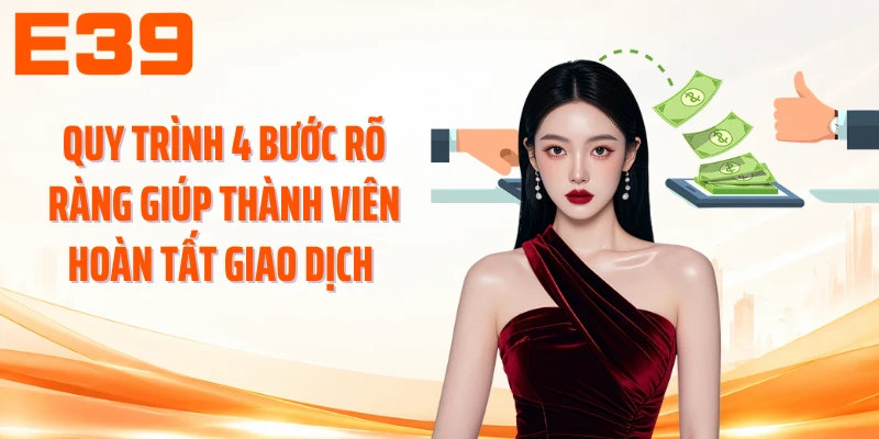 Quy trình 4 bước rõ ràng giúp thành viên hoàn tất giao dịch 